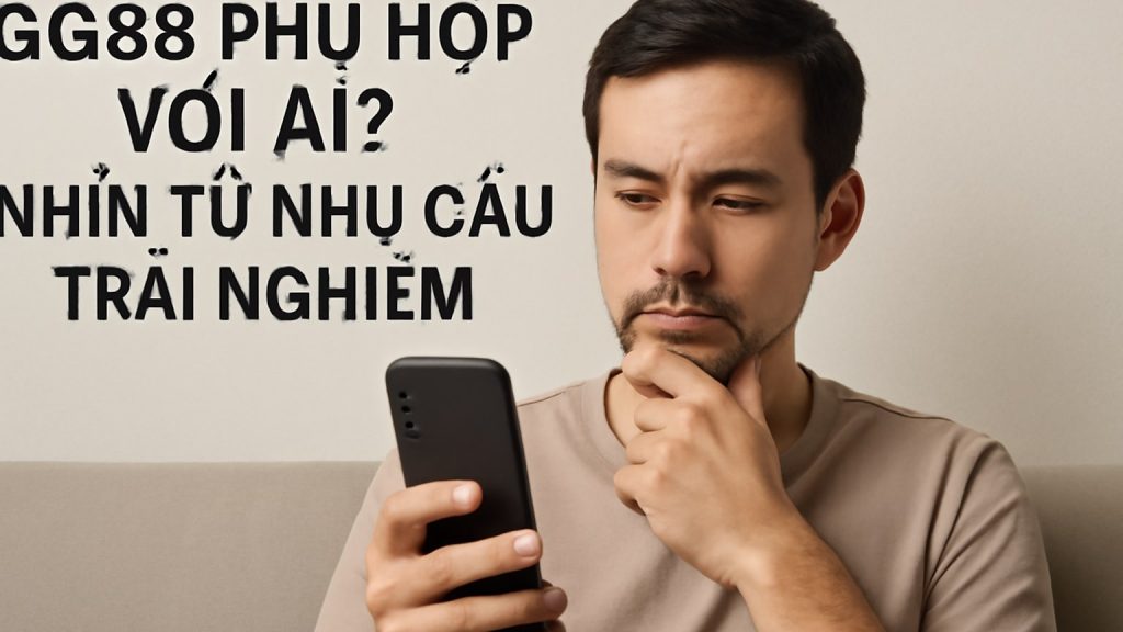 Minh họa: GG88 phù hợp với ai? Nhìn từ nhu cầu trải nghiệm